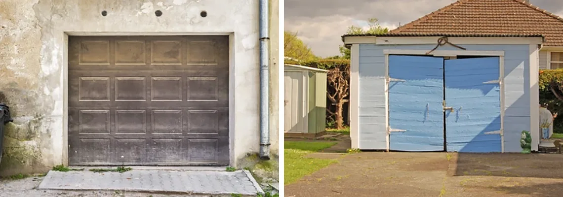 Rotten Steel Garage Door Repair in Valrico, Florida